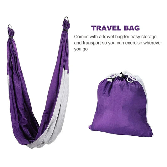 Aerial Yoga Hammock | Anti-Gravity Swing, Adjustable Height - Flozen