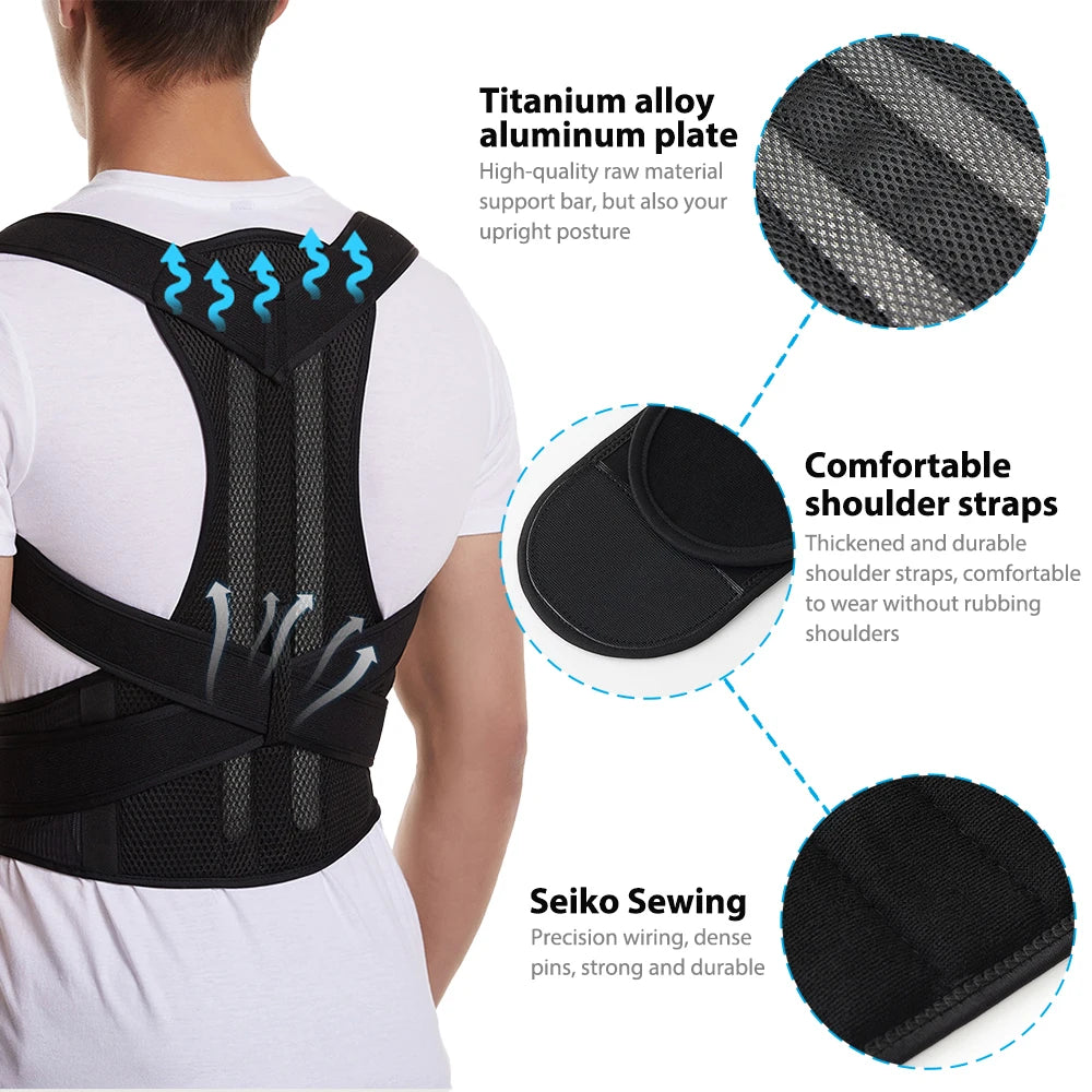Flozen Posture Corrector Back Brace – Comfort & Support