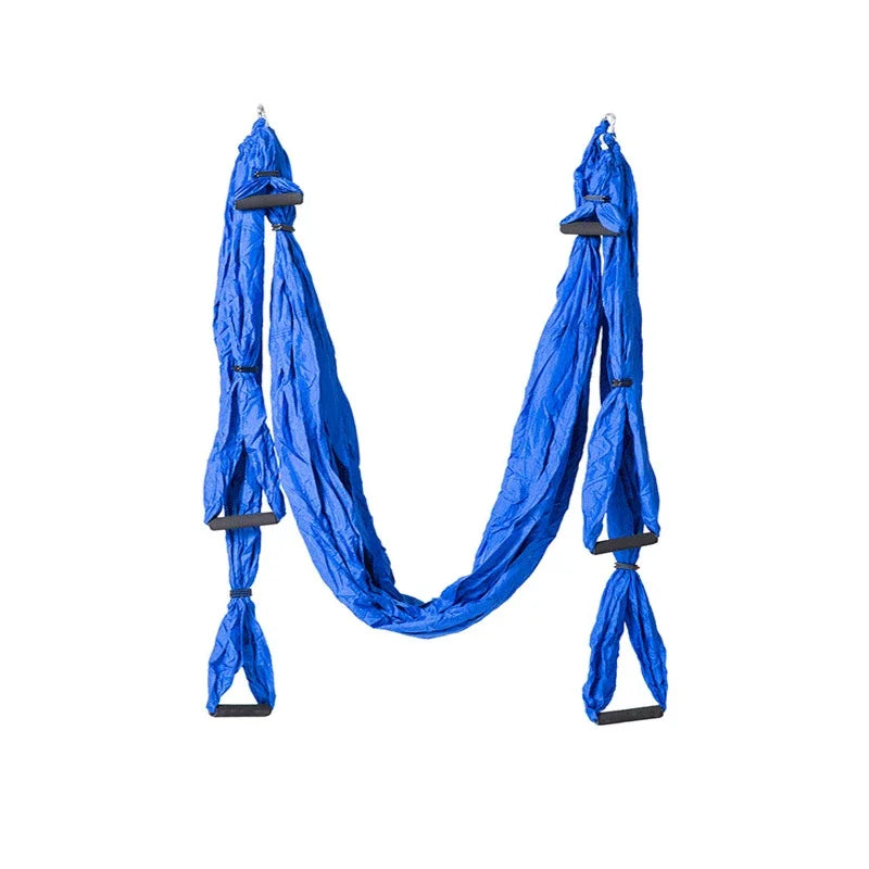 Flozen Anti-Gravity Aerial Yoga Hammock — Parachute Nylon, Indoor/Outdoor, Adjustable Height