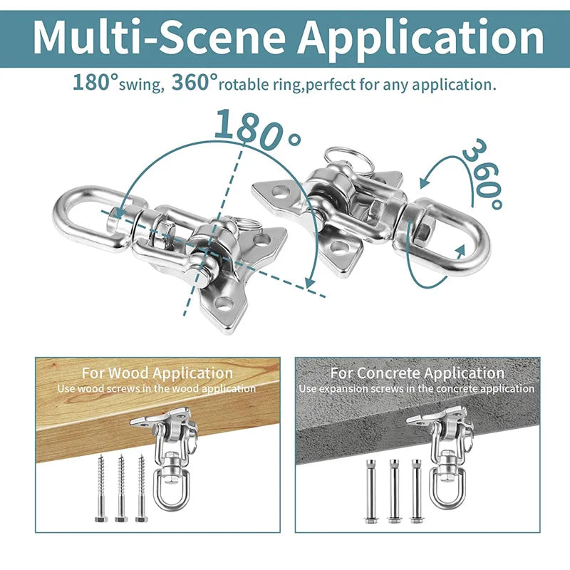 Rotating Ceiling Hook for Swings & Yoga | Flozen